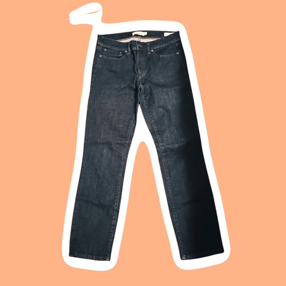 TORY BURCH DENIM SKINNY MEDIUM WASHED STRETCHED CROPPED JEANS - NEW - 6